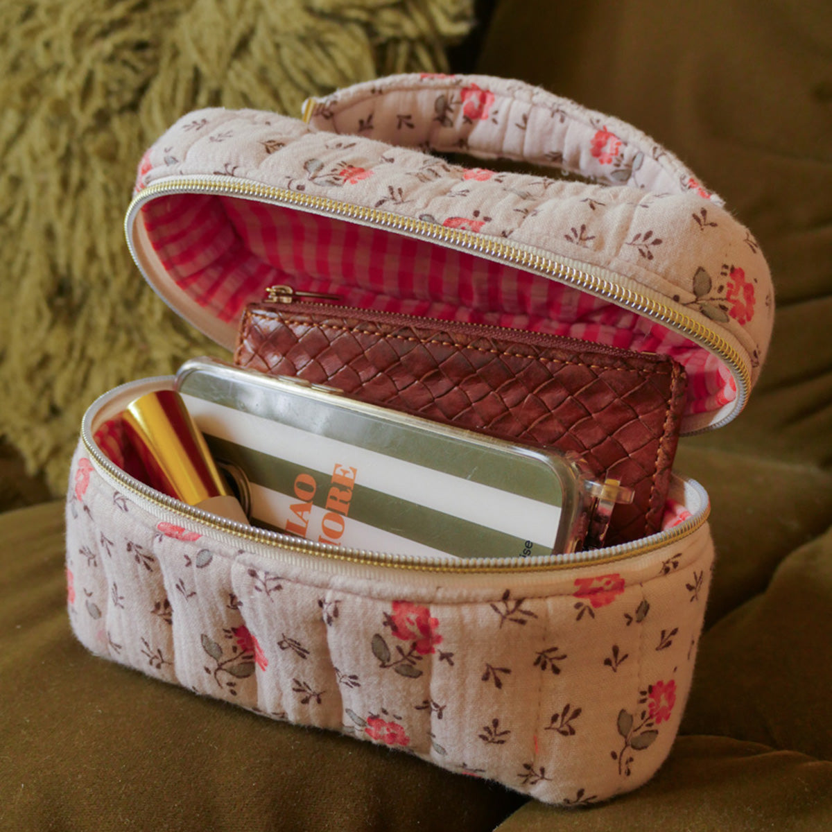 patron de couture de mini sac vanity