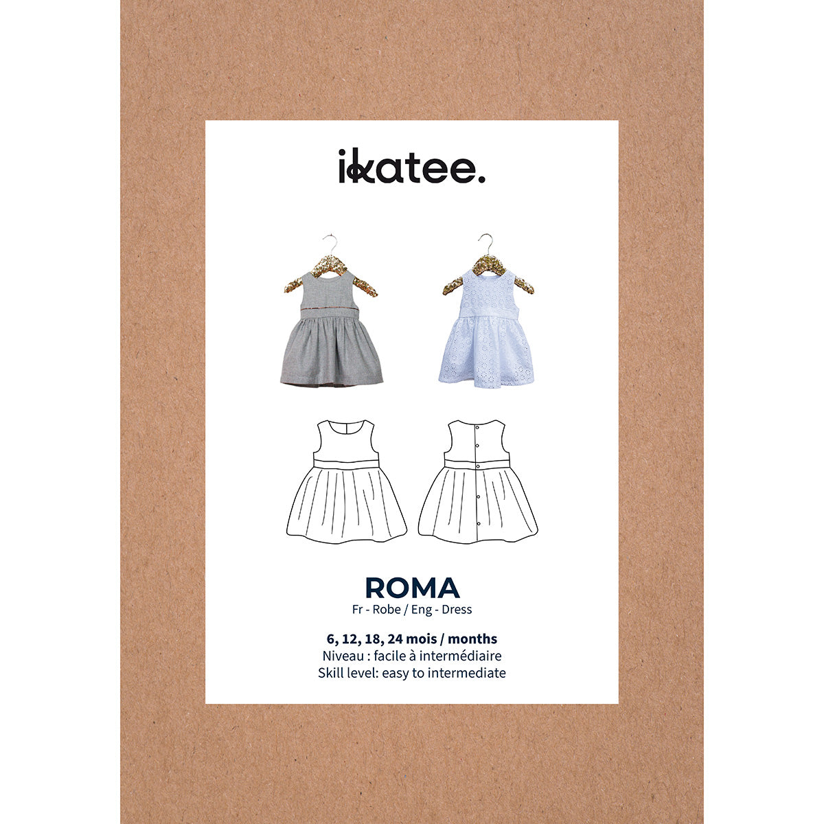 patron de couture robe chasuble bébé