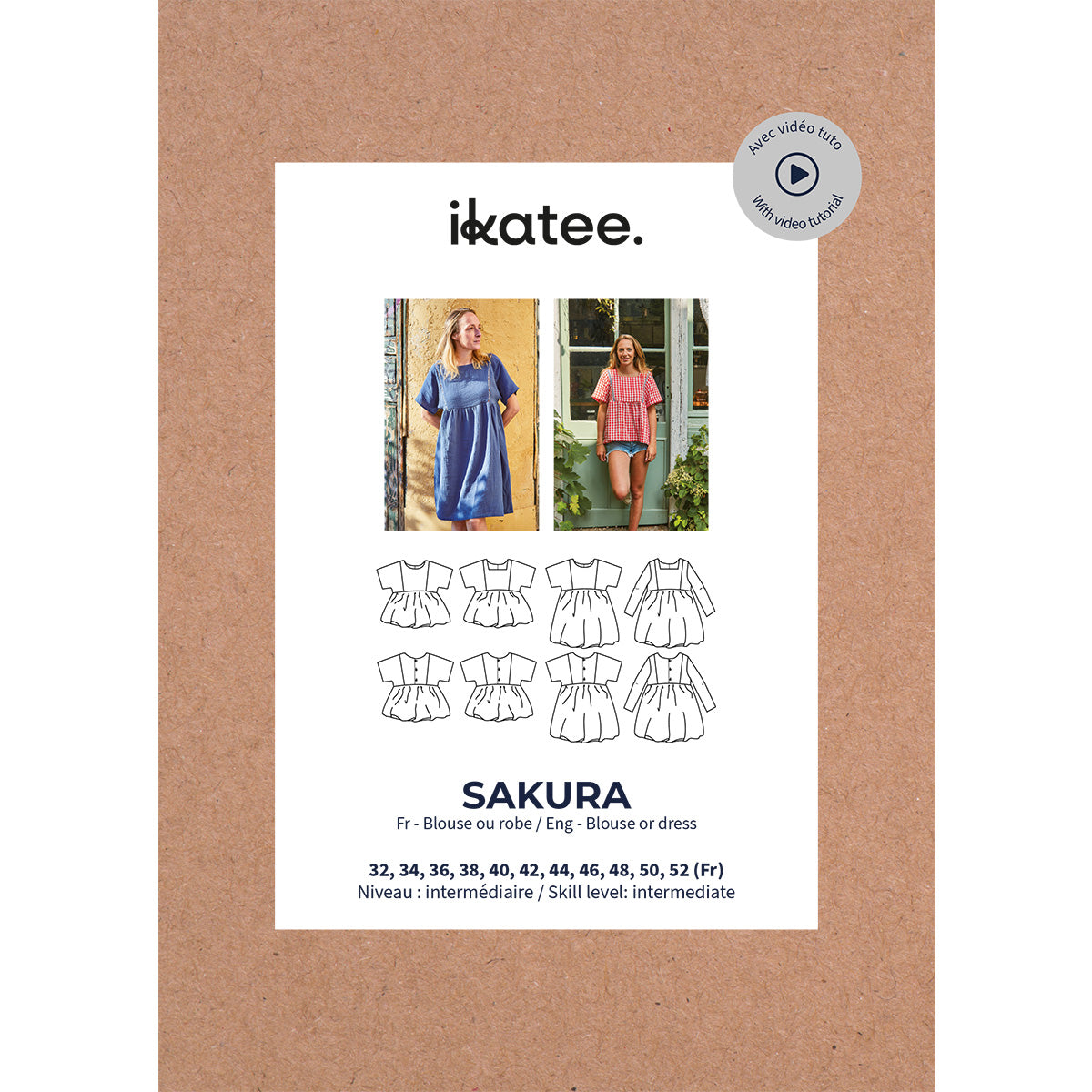 Patron de couture blouse robe femme