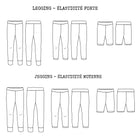 Duo de patron de legging et jegging pour femme et enfant