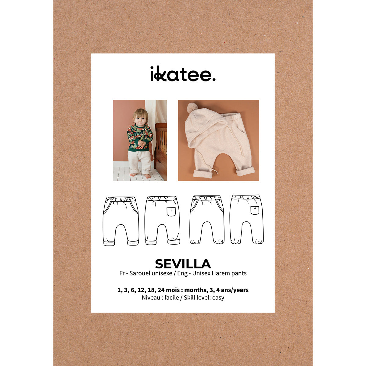 patron de couture pantalon sarouel bébé