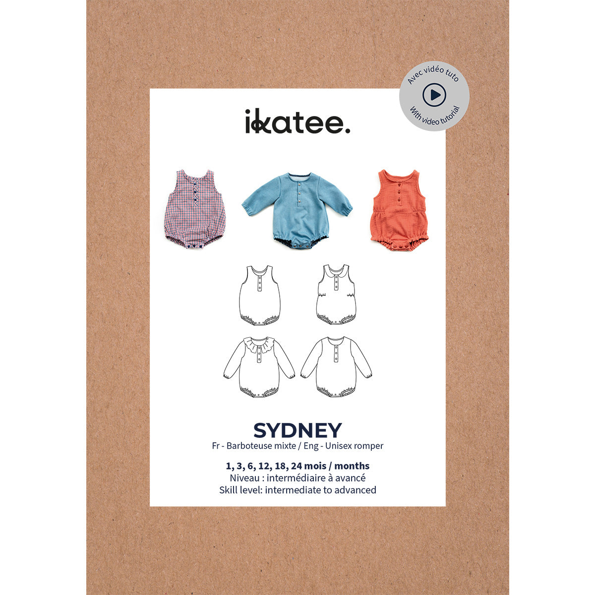 patron de couture barboteuse bébé