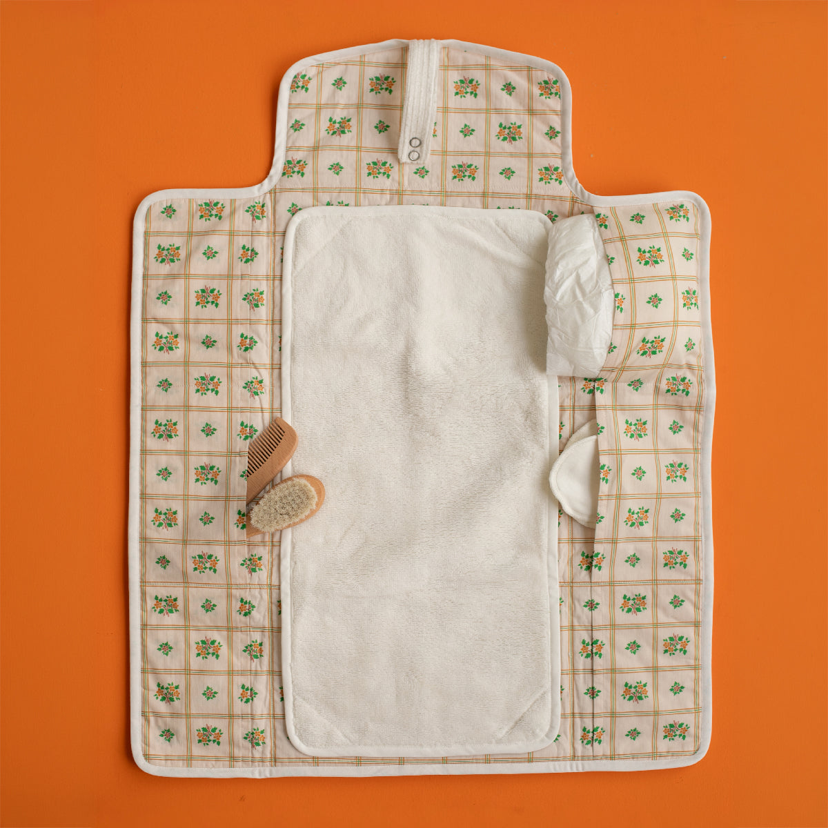 Tapis de change bébé floral