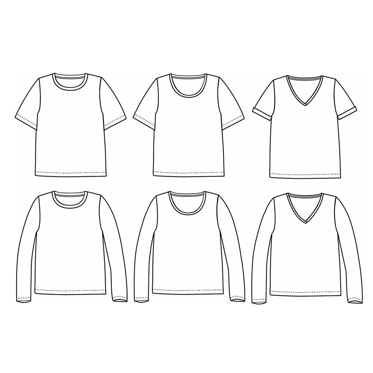 patron tee shirt basique femme TANGER