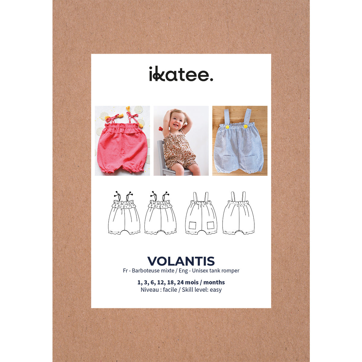 patron de couture barboteuse bébé