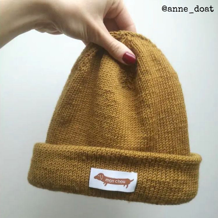 Étiquettes textiles pré-pliées