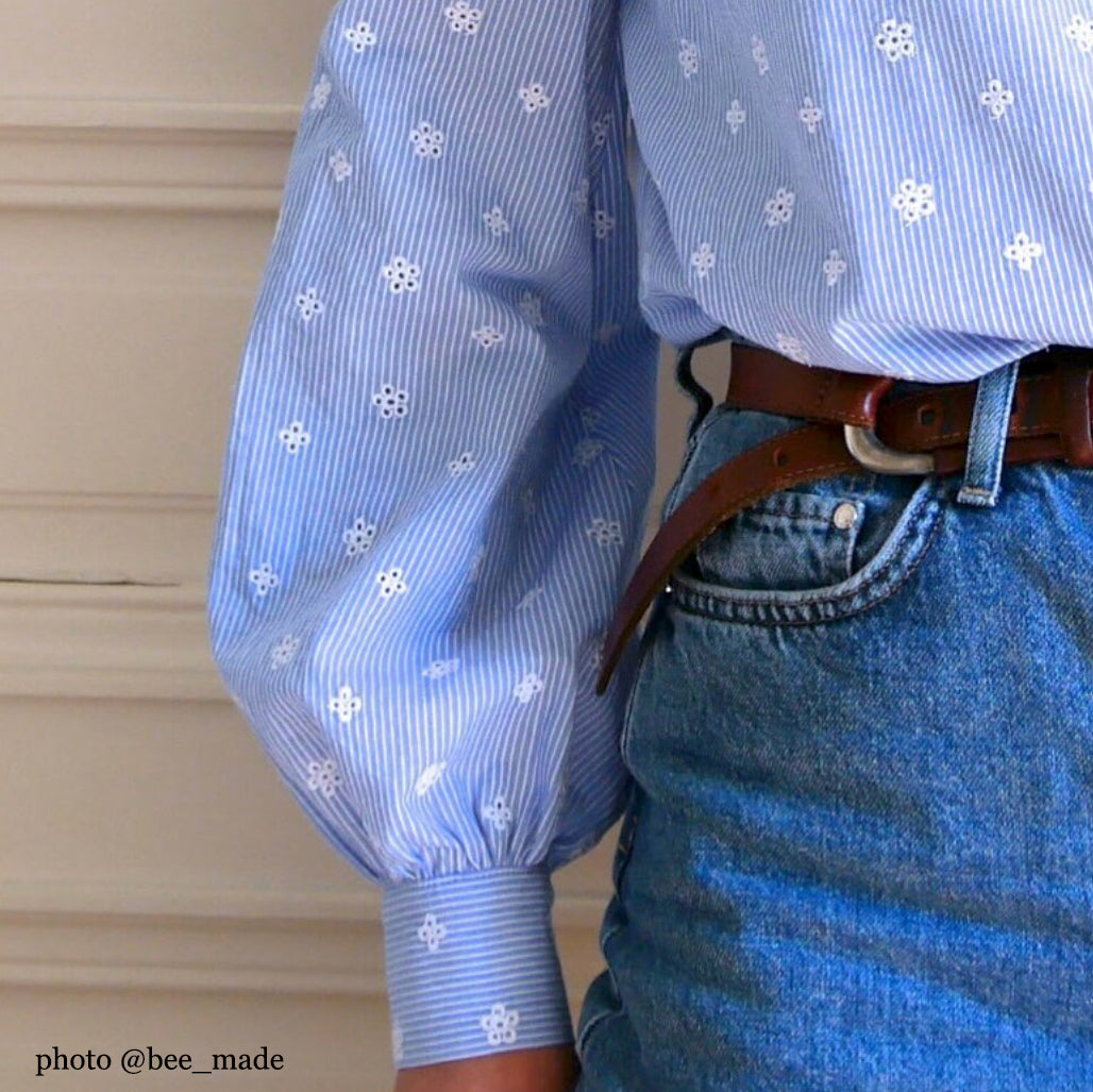 Couture de blouse manches longues