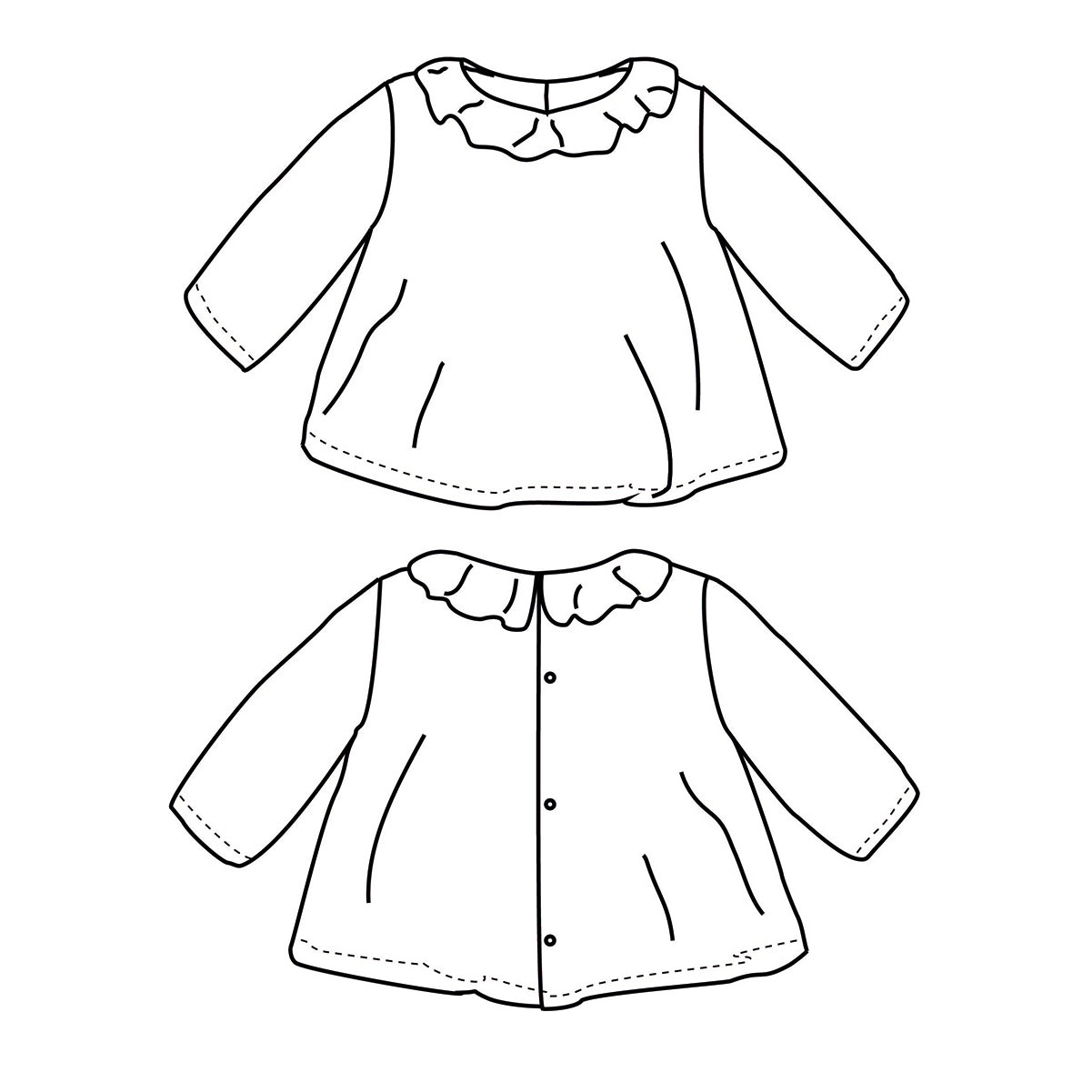 Patron de blouse pour bébé
