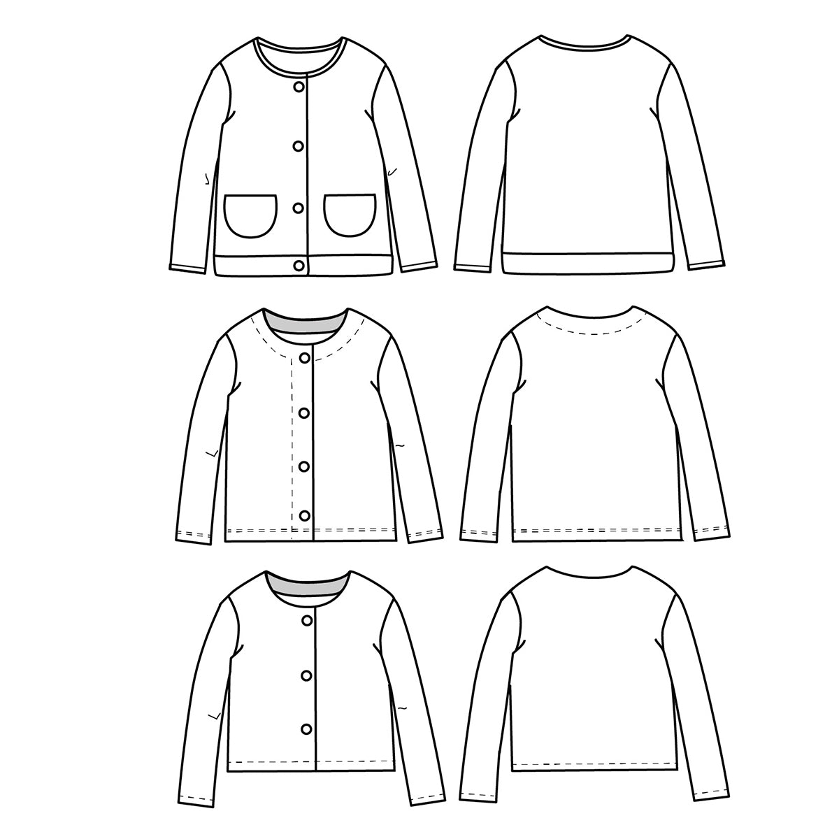 Patron de gilet et veste pour bébé