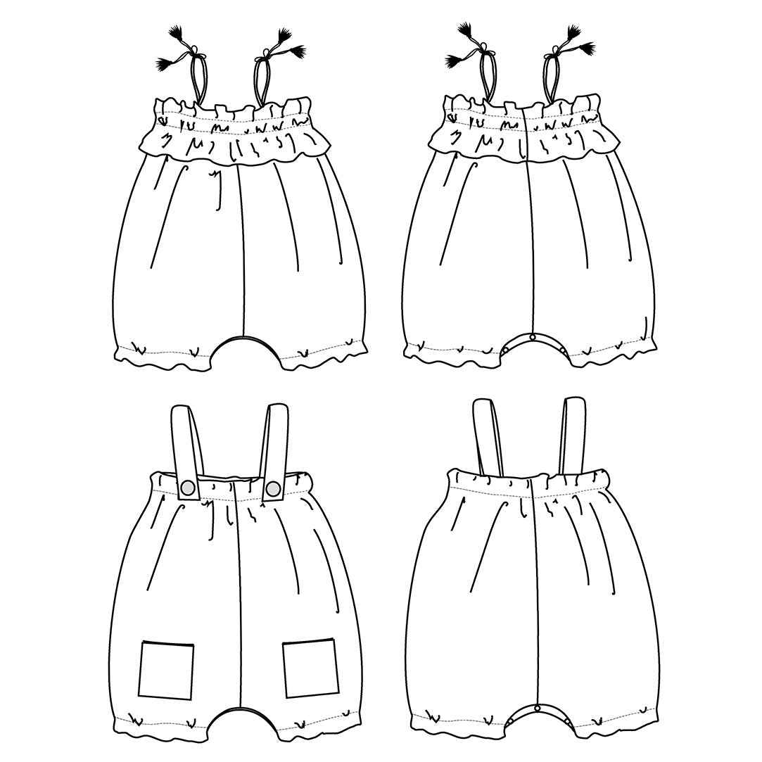 Patron de barboteuse pour bébé