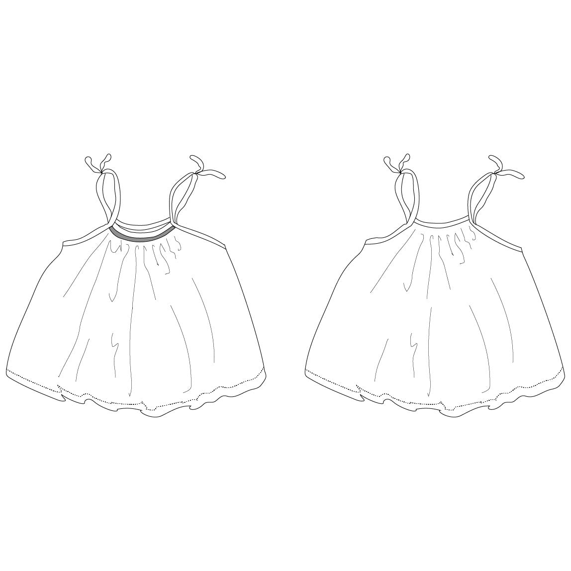 Patron de top pour fille