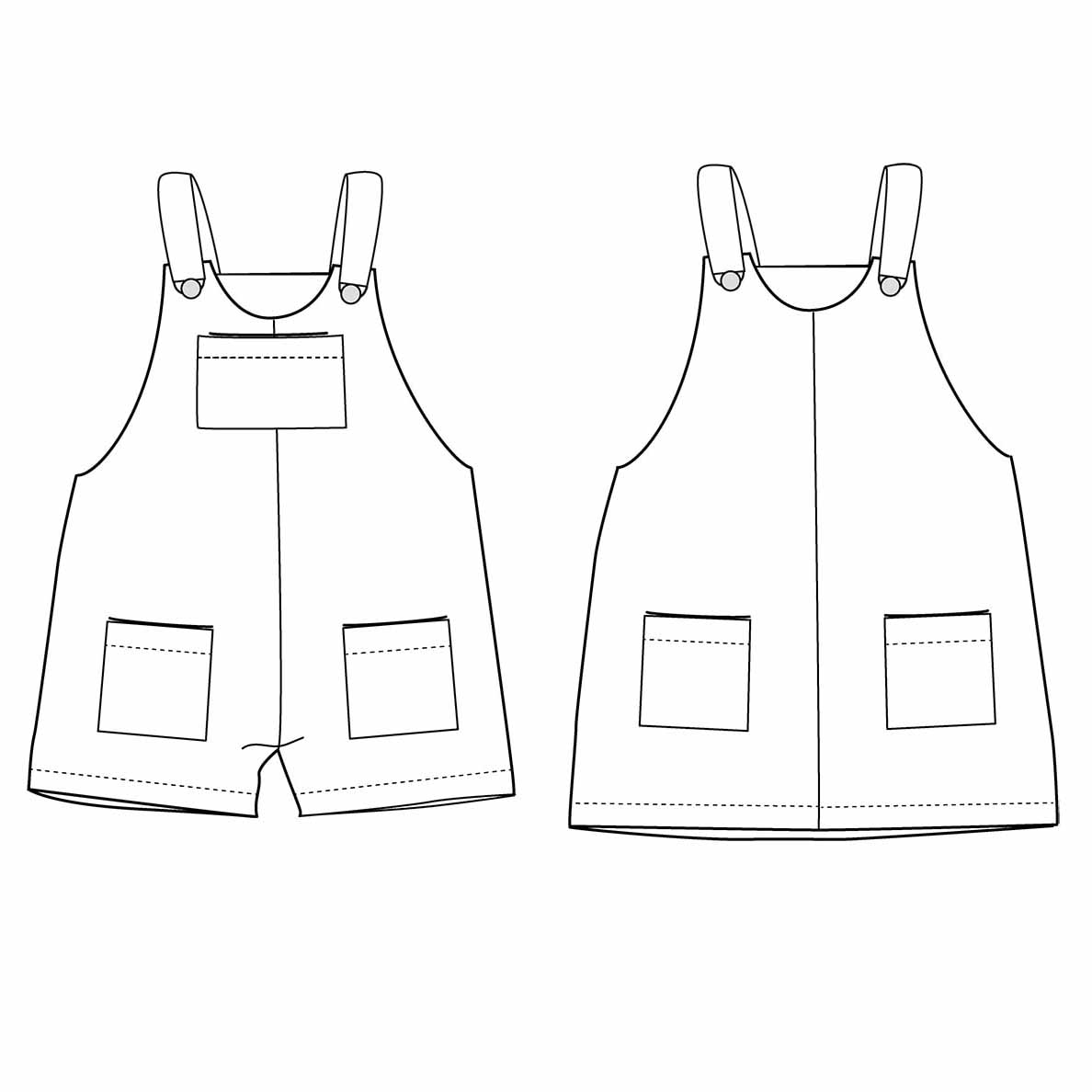 Patron de salopette et de robe pour bébé