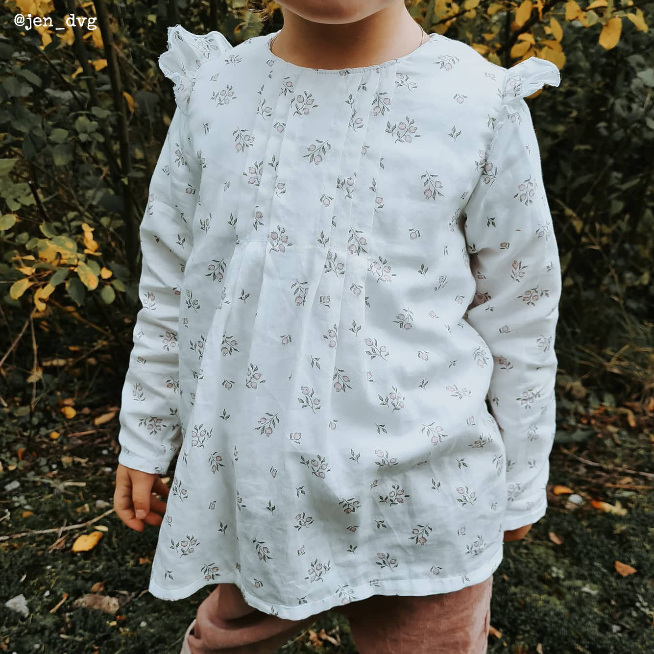 Couture blouse manches longues pour enfant