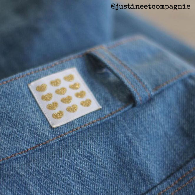 Étiquettes pour coudre sur vêtements