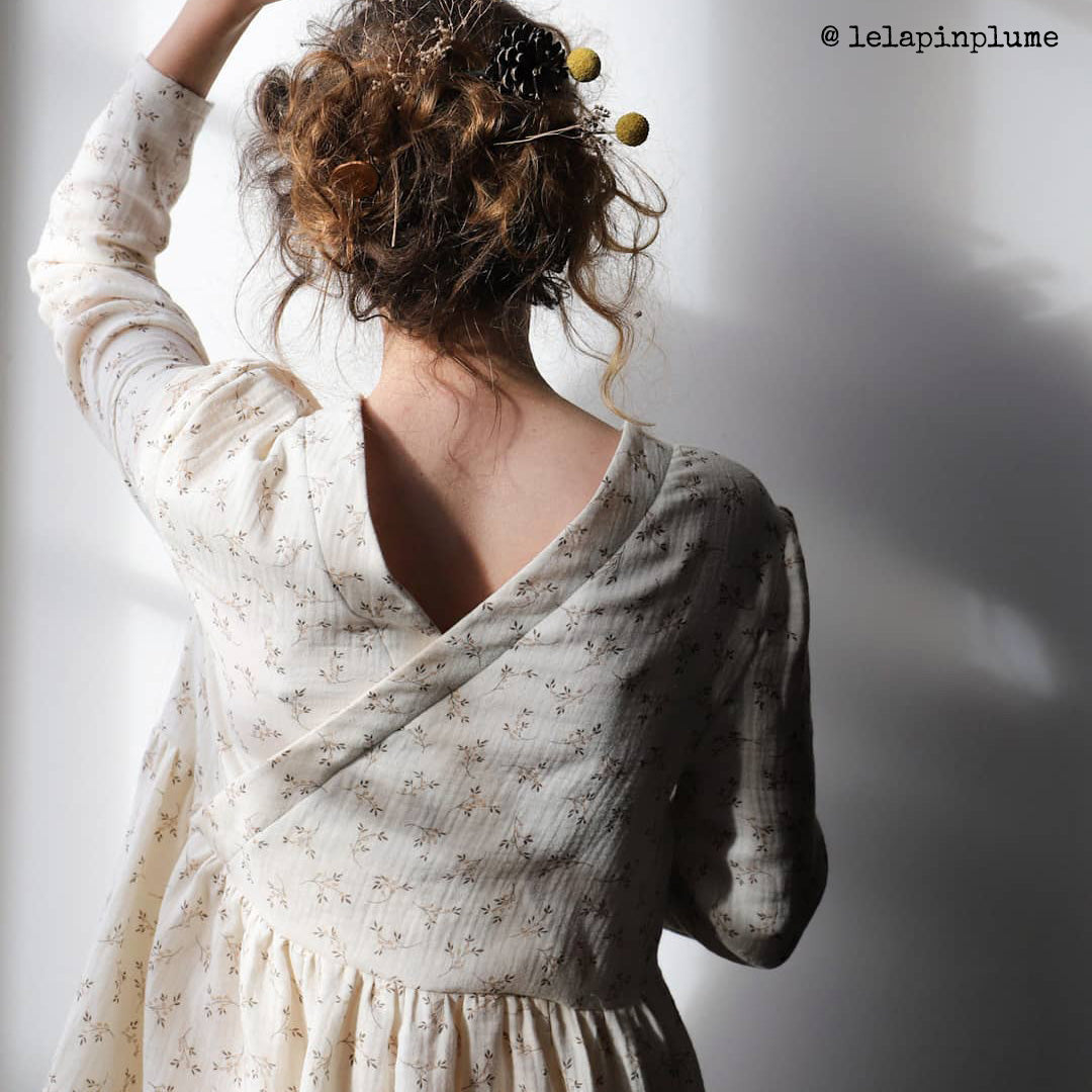 Couture de robe manches longues