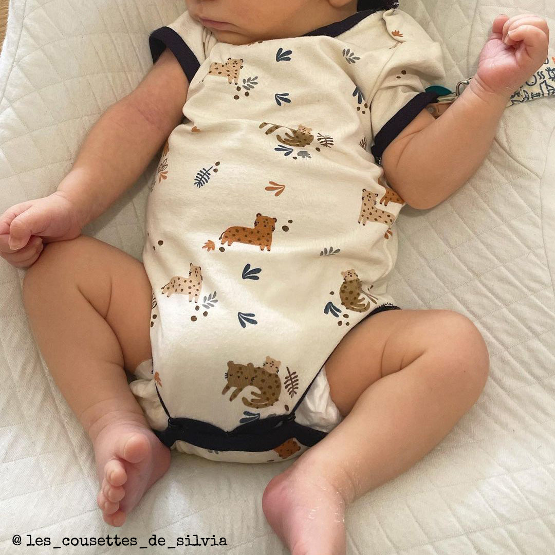 Duo de patron de body pour bébé mixte sans manches