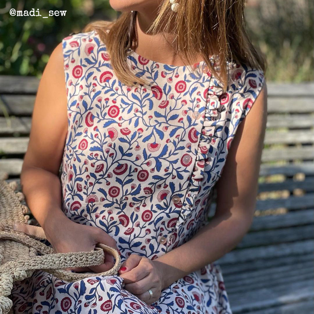 Patron de robe sans manches