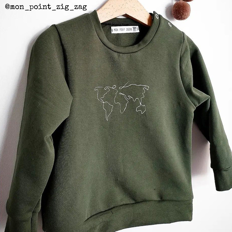 Couture de sweat à patte de boutonnage pour bébé