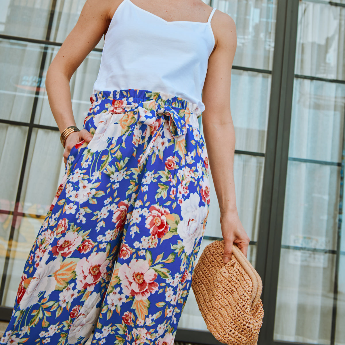 Pantalon Singapour pour femme en viscose Riviera, vue de face