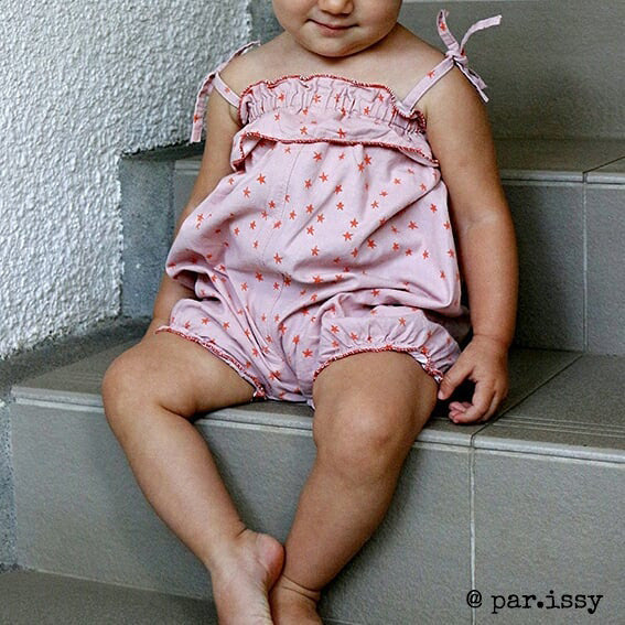 Patron de barboteuse sans bretelles