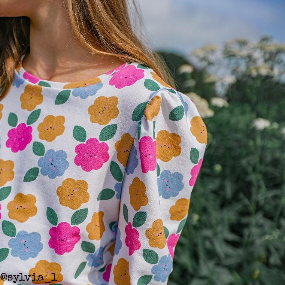 Tee-shirt manches bouffante couture enfant