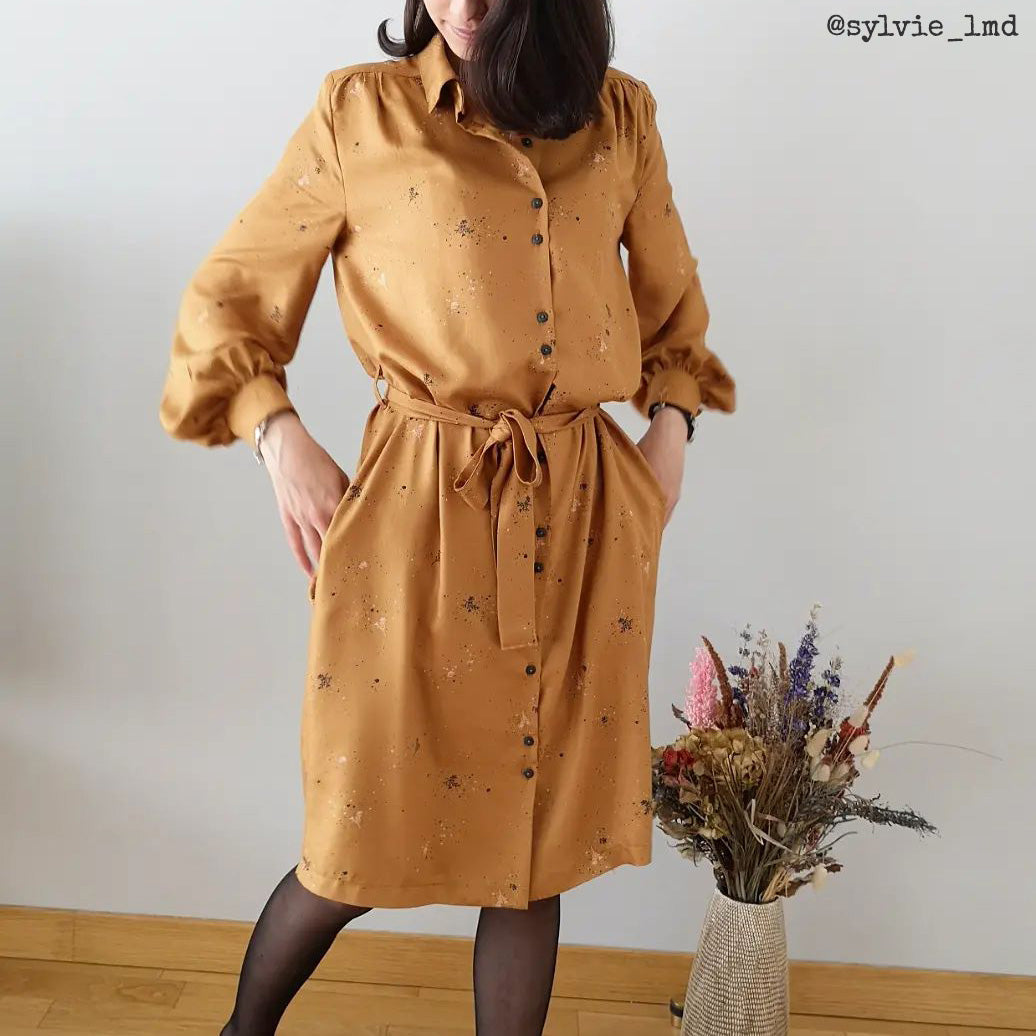 Couture de blouse manches longues pour femme