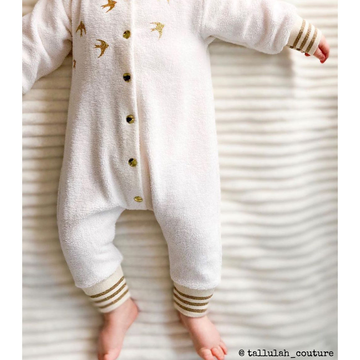 Couture de combinaison pour bébé mixte
