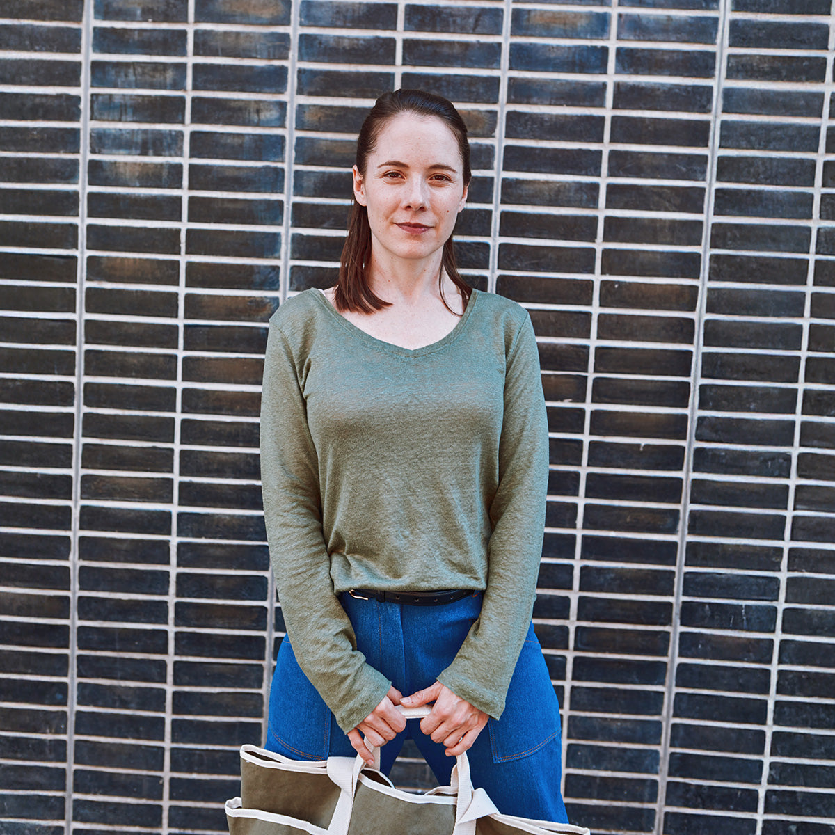 patron tee-shirt manche longues femme col V