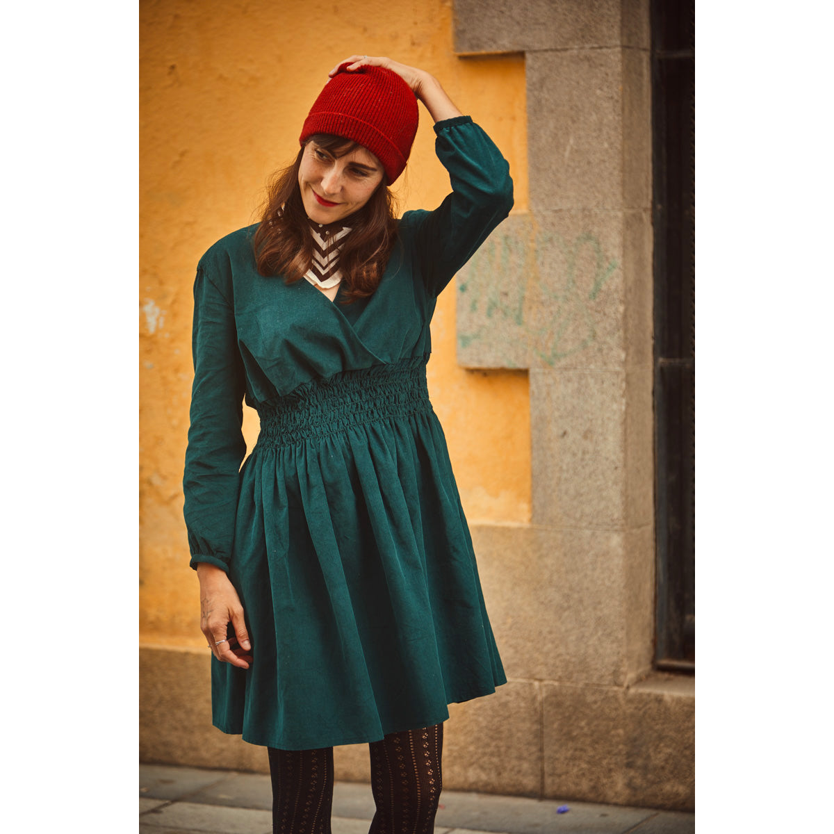 Patron de robe manches longues