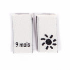 Étiquettes tissées tailles Ikatee à coudre