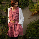 Couture de robe manches courtes pour femme