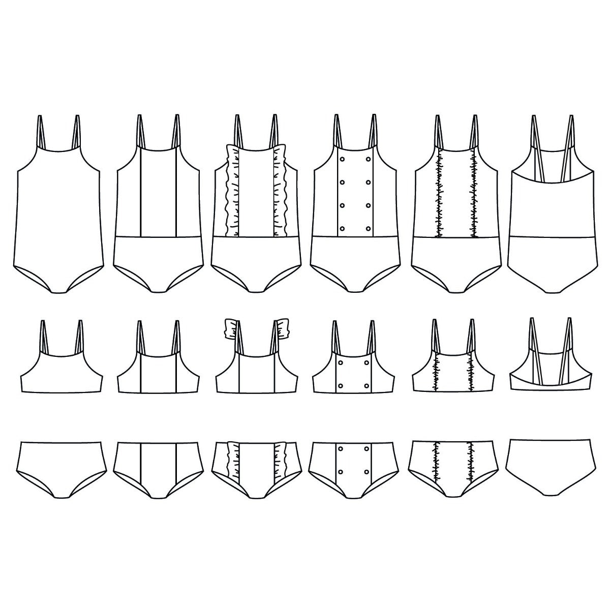 Patron de maillot de bain pour enfant