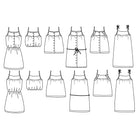 Patron top et robe pour femme