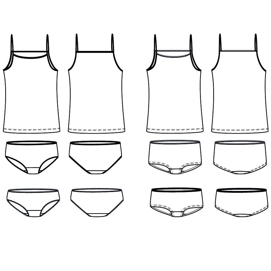 Patron de sous-vêtement pour femme