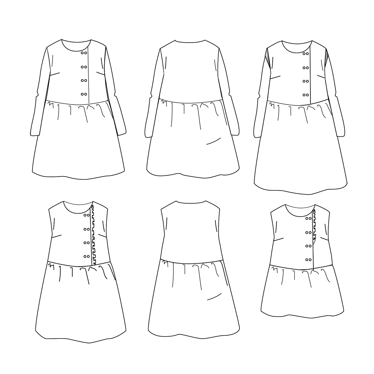 Duo de patron de blouse et robe