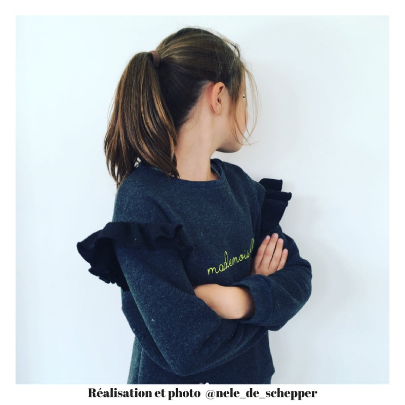 Tutoriel vidéo patron de sweat et robe pour enfant