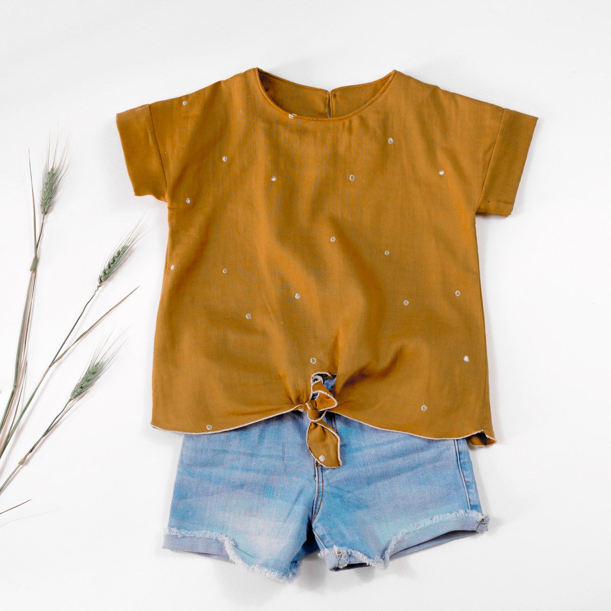 Patron de top à manches courtes