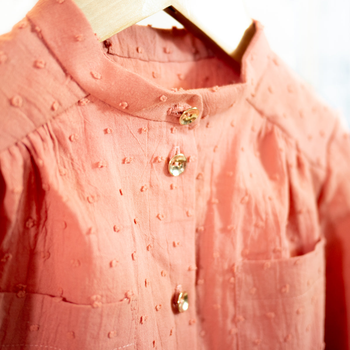 Couture robe à col officier