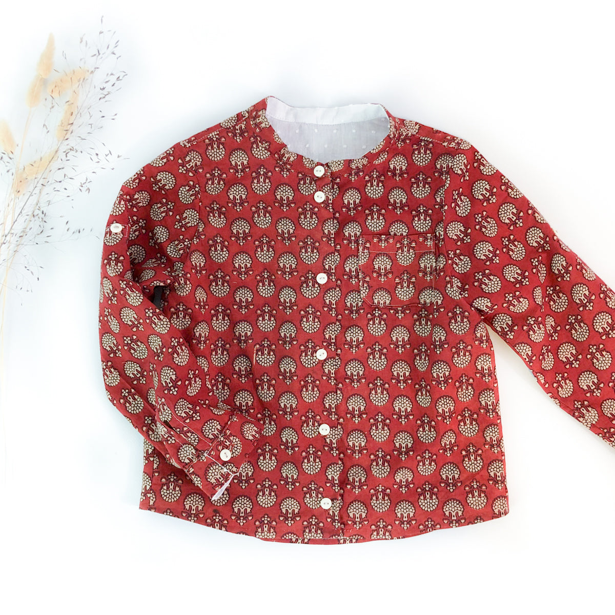 Couture chemise avec col officier