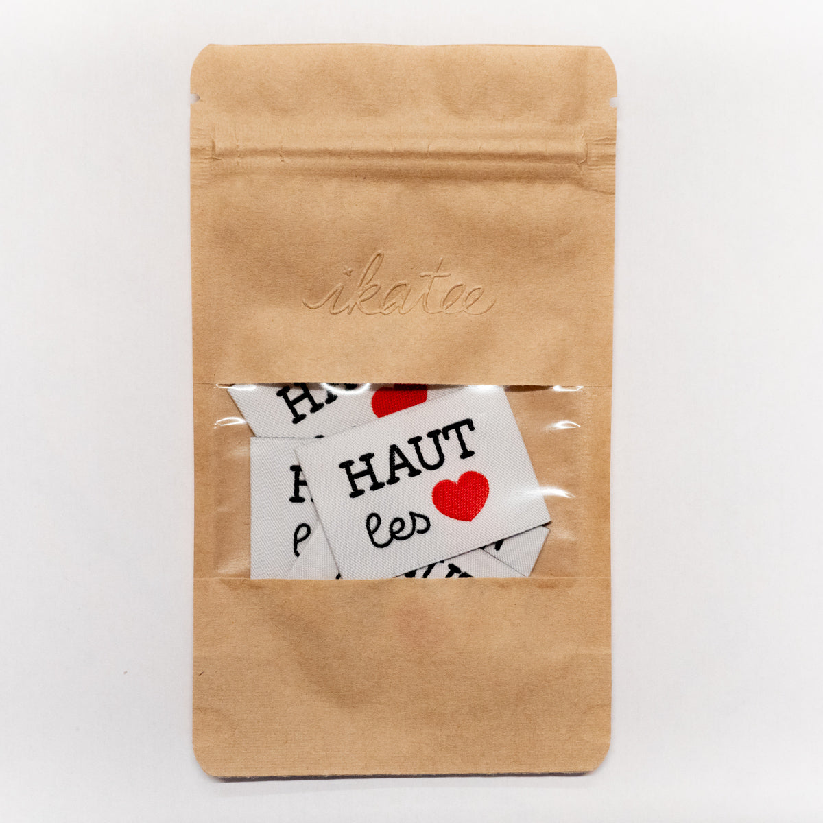 Lot d'étiquettes tissées fabrication française