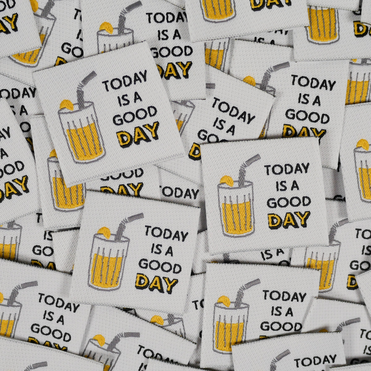 Étiquettes tissées Ikatee Today is a good day