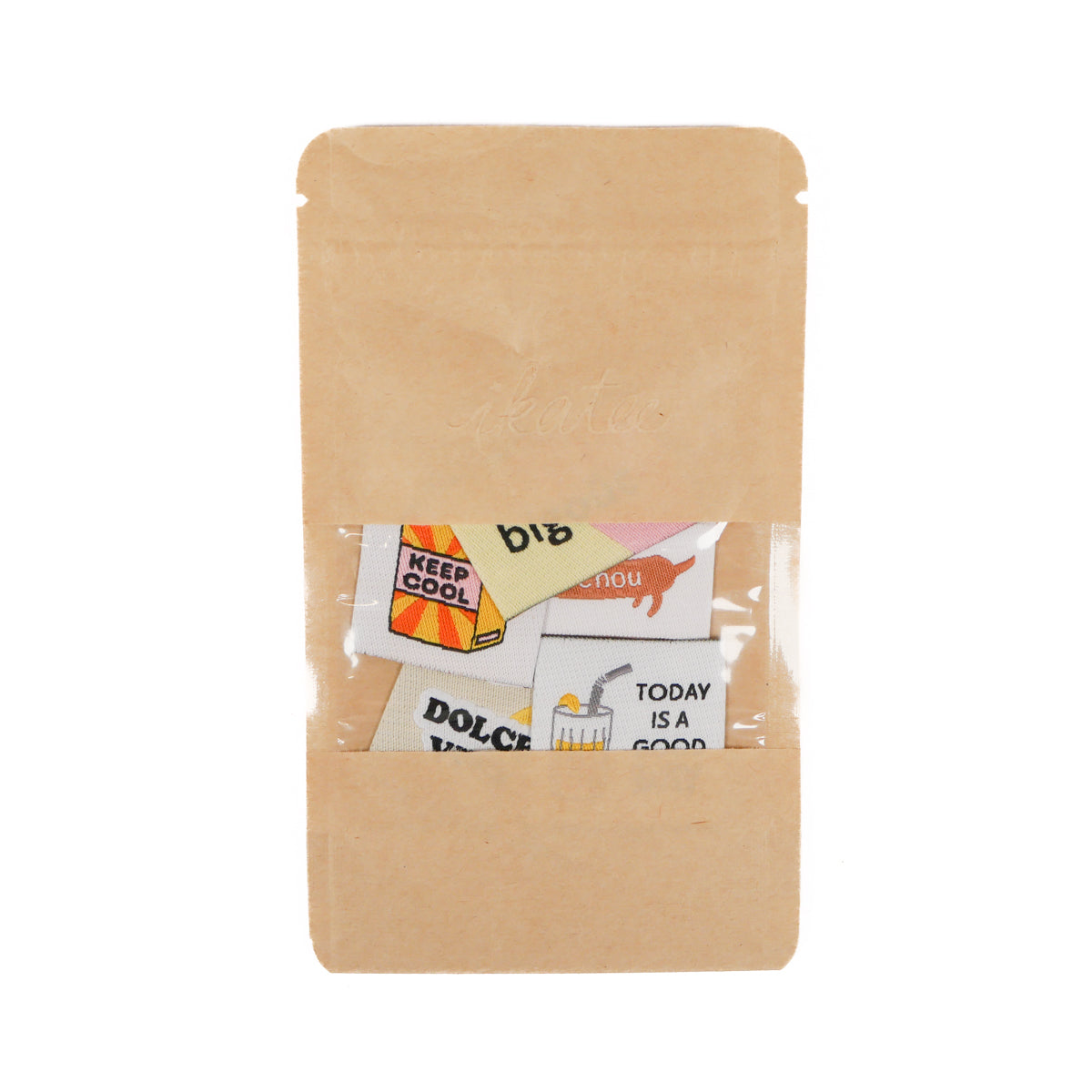 Lot d'étiquettes tissées mixtes de belle qualité