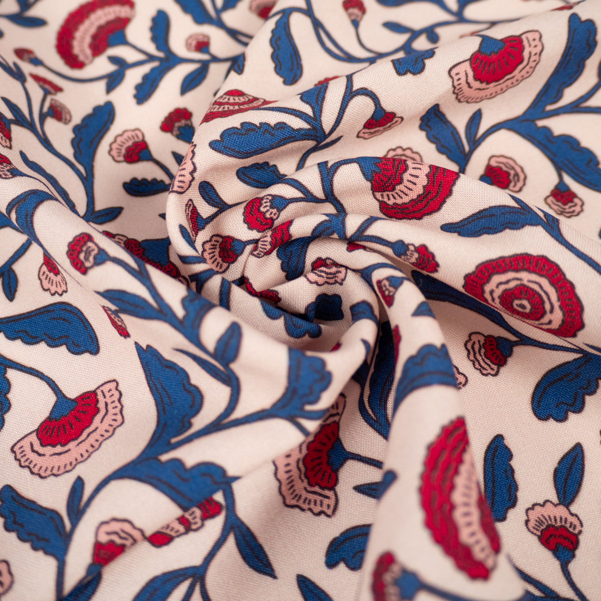 Tissu viscose floral