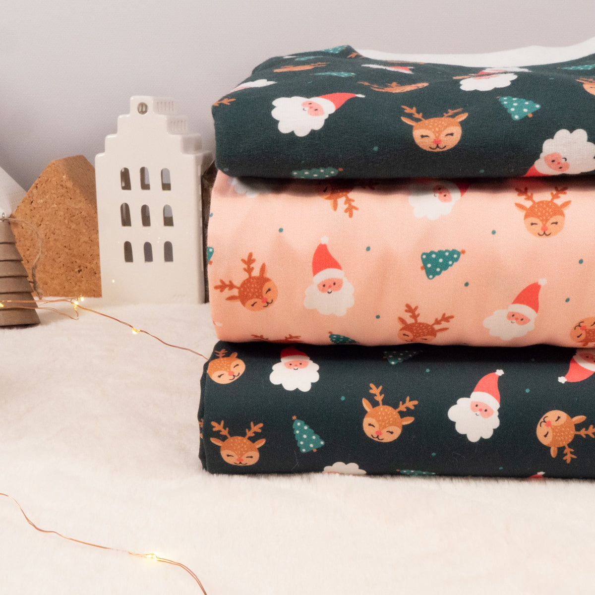 Tissu French terry vert