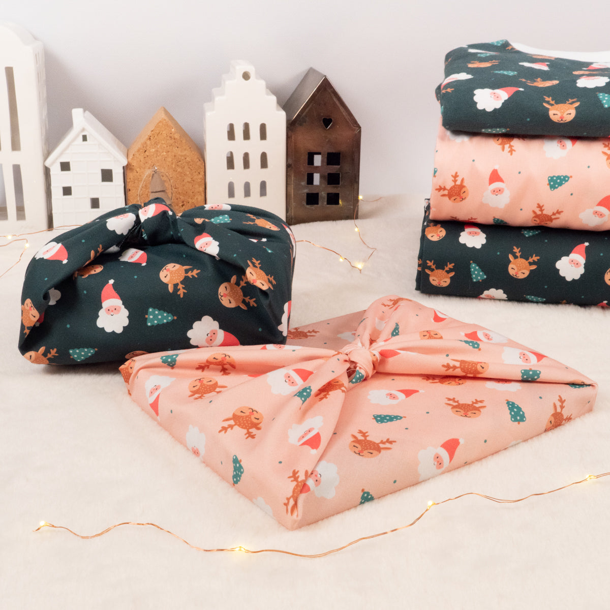 Tissu motif de Noël