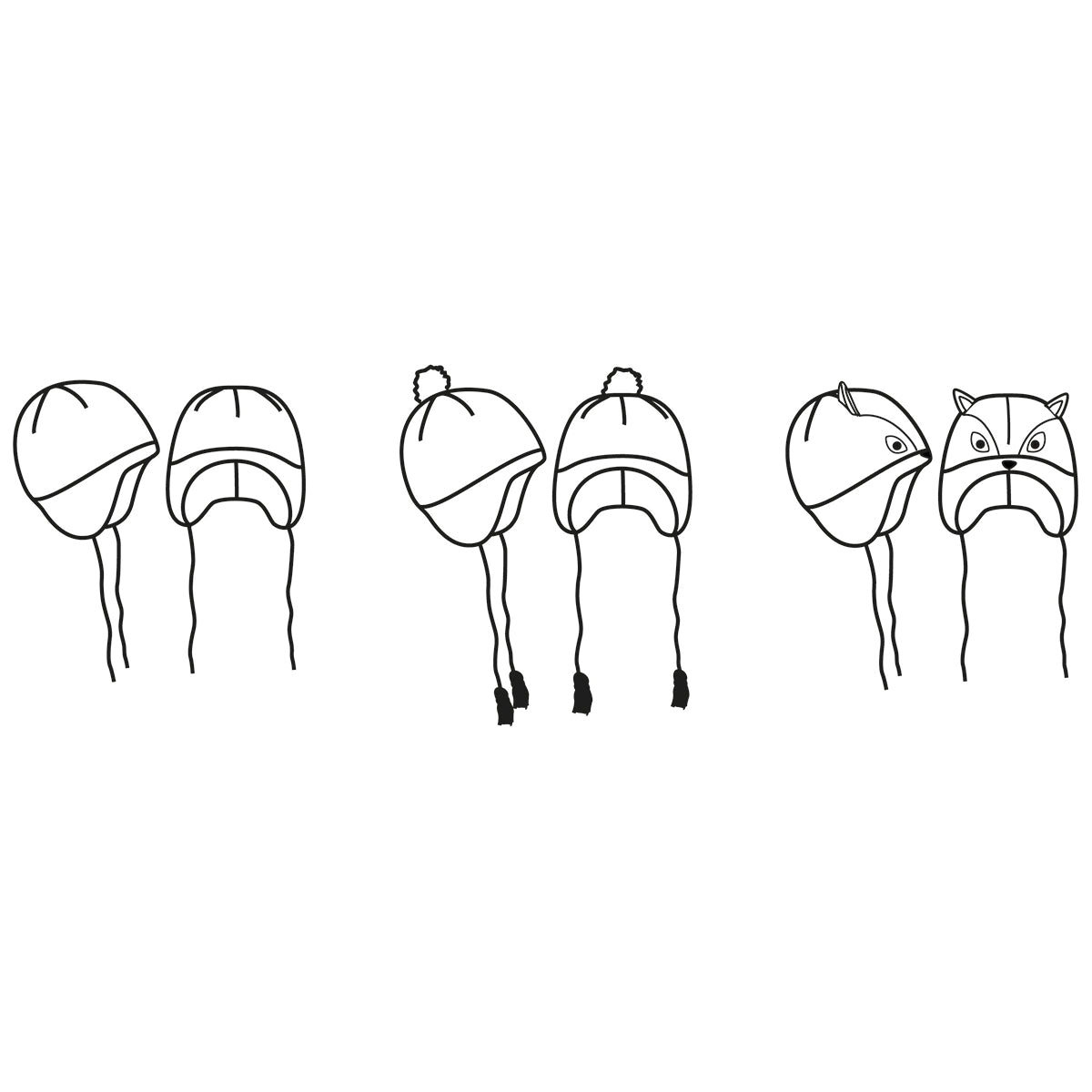 Patron de bonnet et chapka pour bébé