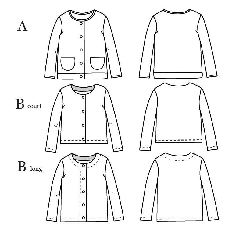 Patron de gilet et veste pour enfant
