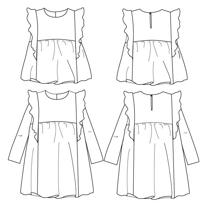 Patron de blouse et de robe pour enfant