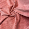 Tissu Velours - Grosses côtes 4w - Old Rose