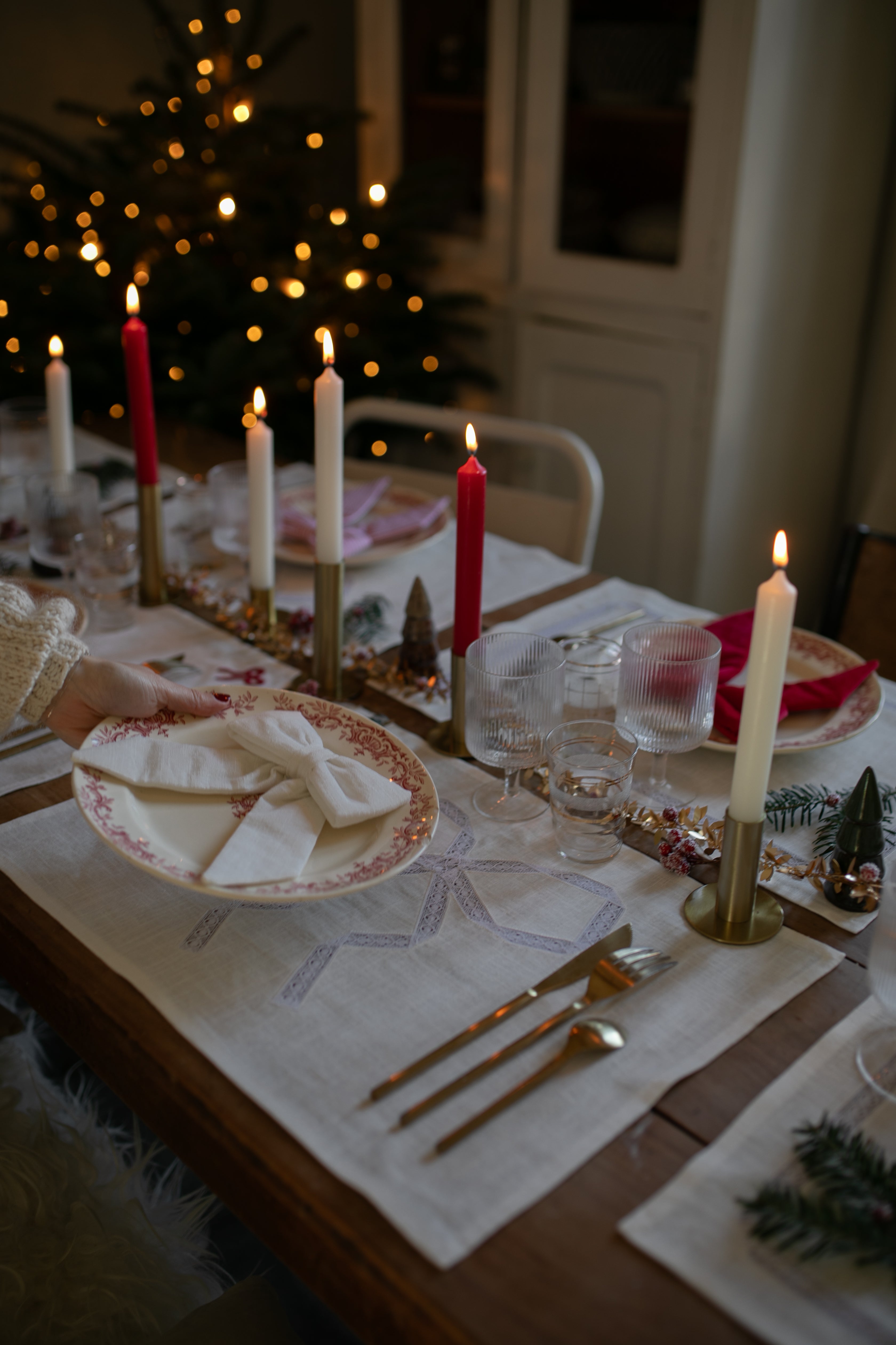 Une table de Noël tout en douceur